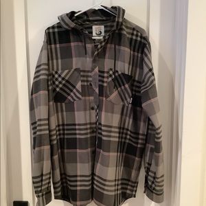 Burton hooded flannel